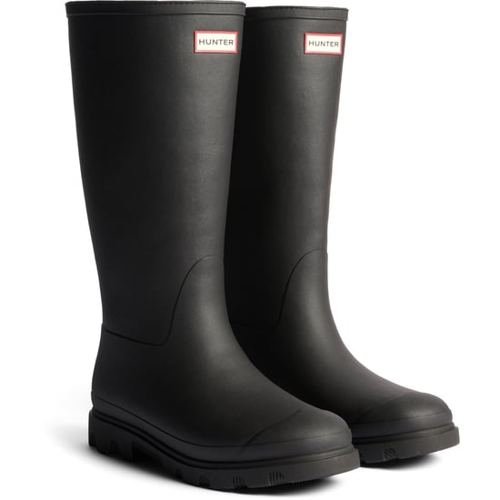 Hunter Downpour Tall Insulated Boot Rubber Women's Black Wellington Boots - Image 1