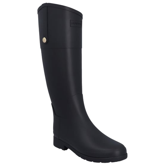 Hunter Refined Riding Boot Rubber Women's Black Wellington Boots - Image 1