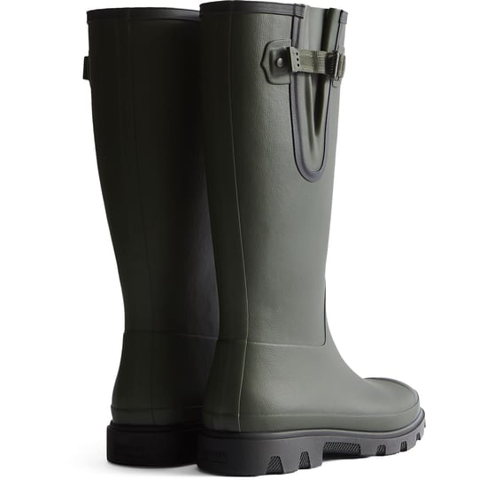 Hunter Downpour Verstelbare Laarzen Rubber Dames Donkergroen/Zwart Wellingtonlaarzen - Image 2