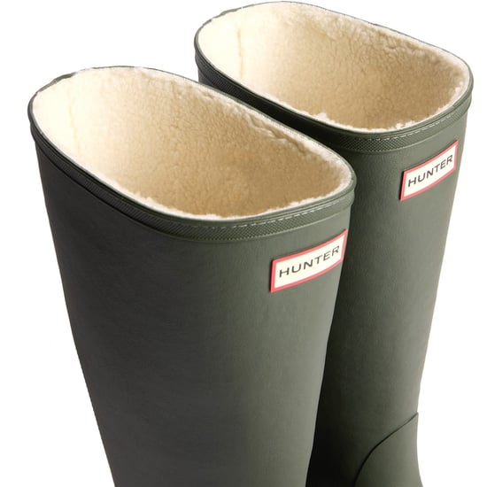 Hunter Downpour Tall Insulated Boot Rubber Men's Dark Olive Wellington Boots - Image 5