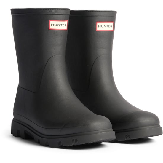 Hunter Downpour Korte Geïsoleerde Rubberlaarzen Voor Dames Zwarte Wellingtonlaarzen - Image 1