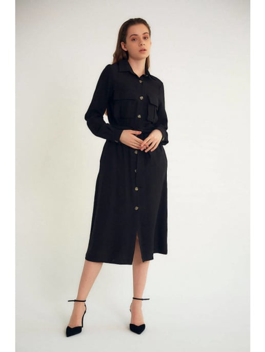 Robin-Collection Lange jurk m34769 - Image 2