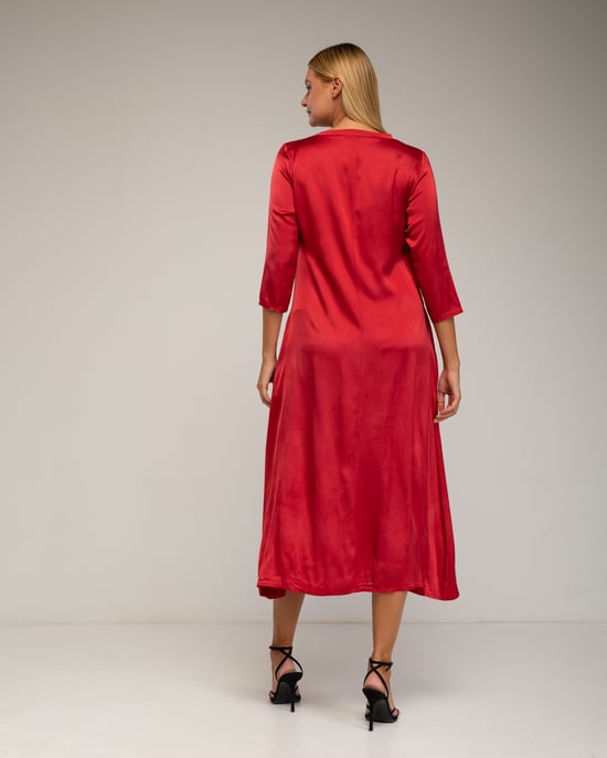 Oversized zijden jurk - Image 3