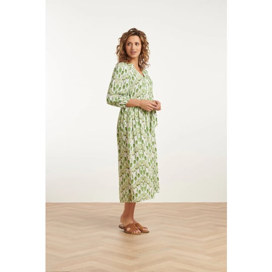 Smashed Lemon 25032 v-hals midi jurk met slangenprint | - Image 2