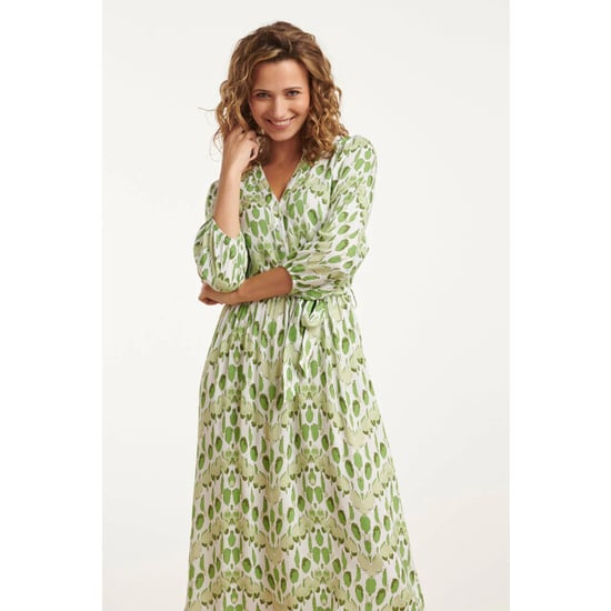 Smashed Lemon 25032 v-hals midi jurk met slangenprint | - Image 5