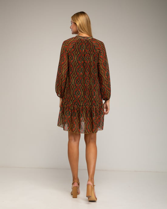 Jurk met geometrische print - Image 3