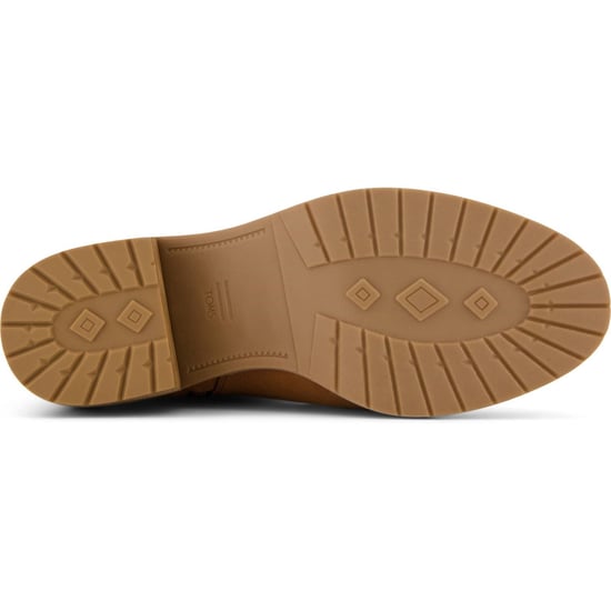 TOMS Hailey Buckle Leren Dames Enkellaarsjes Amberbruin met Hak - Image 3