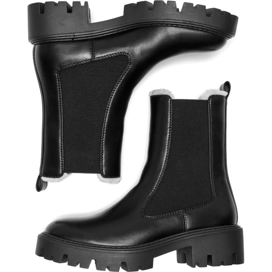 ONLY BETTY-9 WARM LINED Polyurethane Women's Black Heeled Ankle Boots - Image 3