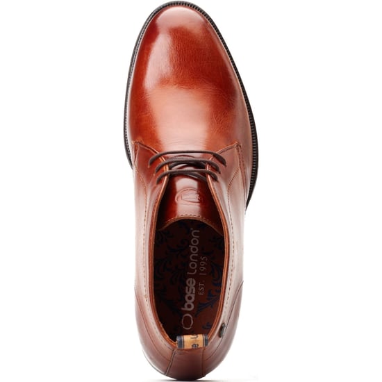 Base London Wallis Leren Heren Ankelboots in Geverfde Tan - Image 4