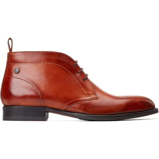 Base London Wallis Leren Heren Ankelboots in Geverfde Tan - Image 5