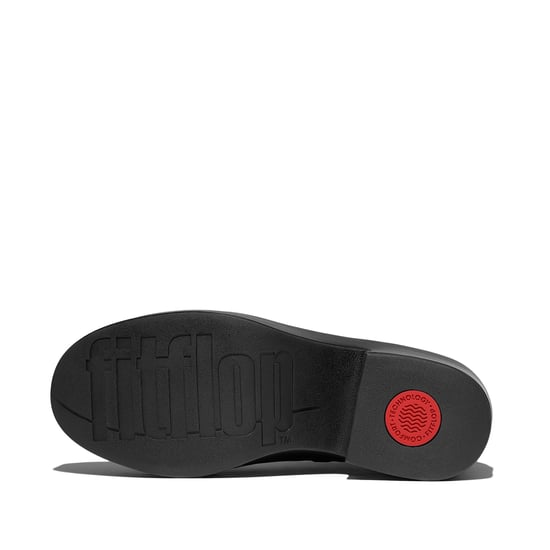 FitFlop Platform Leren Dameslaarzen met Hakken Zwart - Image 6