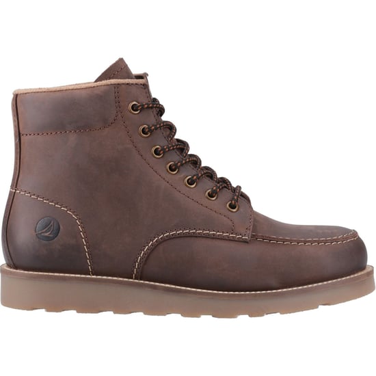 Sperry Boston Leather Men's Chocolate Ankle Boots - Image 5