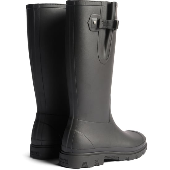 Hunter Field Downpour Adjustable Boot Rubber Men's Black Wellington Boots - Image 2