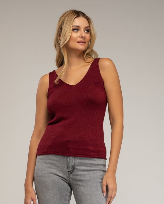 Gebreide top met Lurex - Image 3