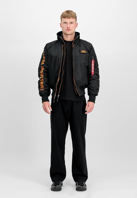 MA-1 D-Tec Sleeve Embroidery Bomber Jacket - Image 2