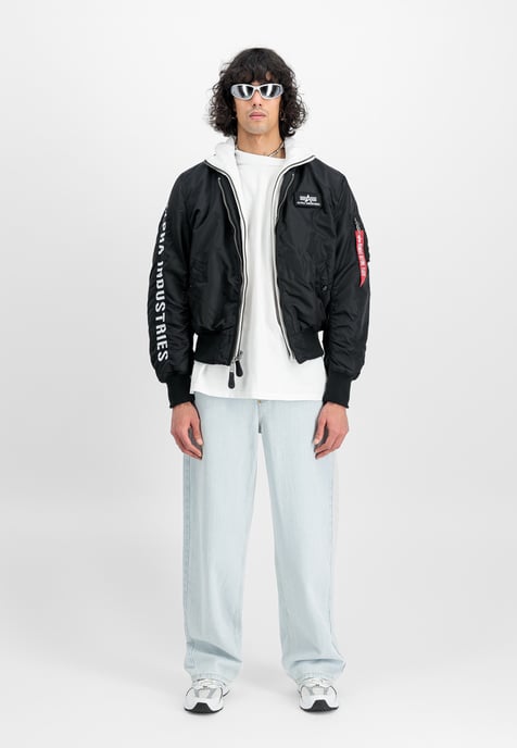 MA-1 D-Tec Sleeve Embroidery Bomber Jacket - Image 2