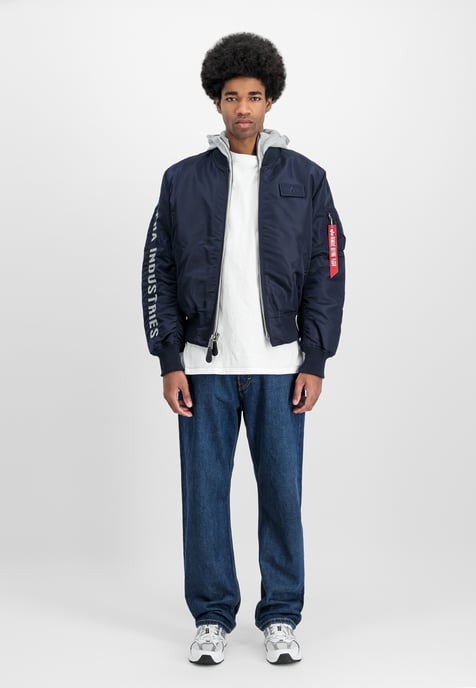 MA-1 D-Tec Sleeve Embroidery Bomber Jacket - Image 2