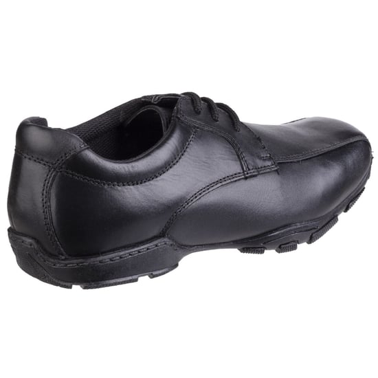 Hush Puppies Vincente Senior Leather Boys's Black Loafers - Image 2