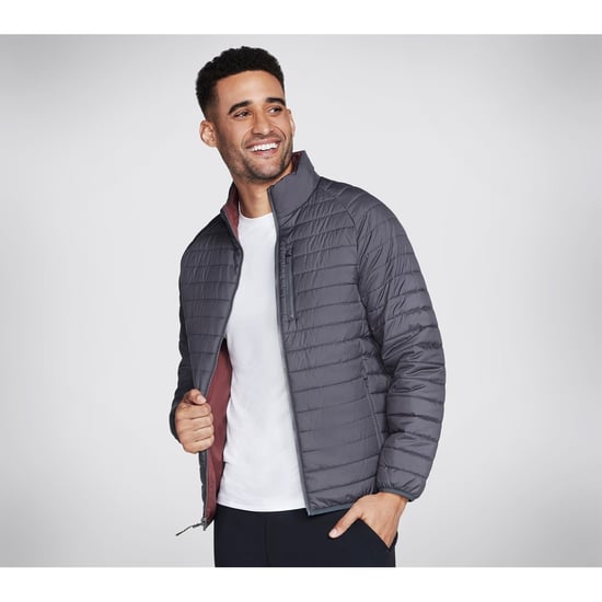 Skechers Performance Go Shield Altitude Reversible Jacket Men's Black Puffer Jacket - Image 3