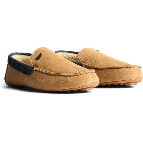 Hunter Moccassin Slipper Suede Men's Biscuit Slippers - Image 1