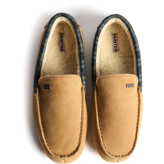 Hunter Moccassin Slipper Suede Men's Biscuit Slippers - Image 4