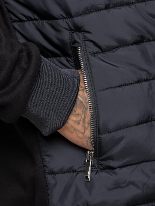 Enzo Milano | Mens Quilted Hybrid Jacket - Image 4