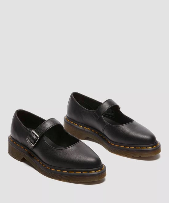 Dr. Martens Elphie Mary Jane Virginia Kvinnors Svarta Skor I Läder - Image 1