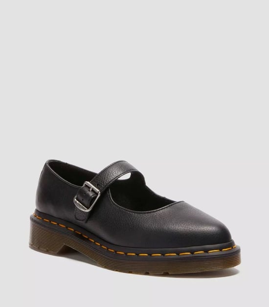 Dr. Martens Elphie Mary Jane Virginia Kvinnors Svarta Skor I Läder - Image 2