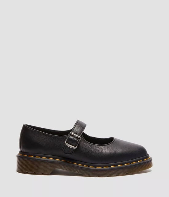 Dr. Martens Elphie Mary Jane Virginia Kvinnors Svarta Skor I Läder - Image 3