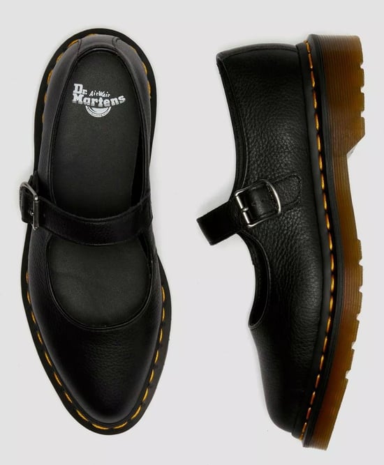 Dr. Martens Elphie Mary Jane Virginia Kvinnors Svarta Skor I Läder - Image 4