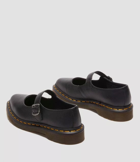 Dr. Martens Elphie Mary Jane Virginia Kvinnors Svarta Skor I Läder - Image 5