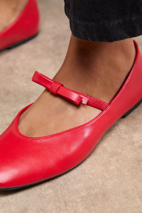 Pippin Bow Detail Mary Jane Ballet Pumps - Image 3