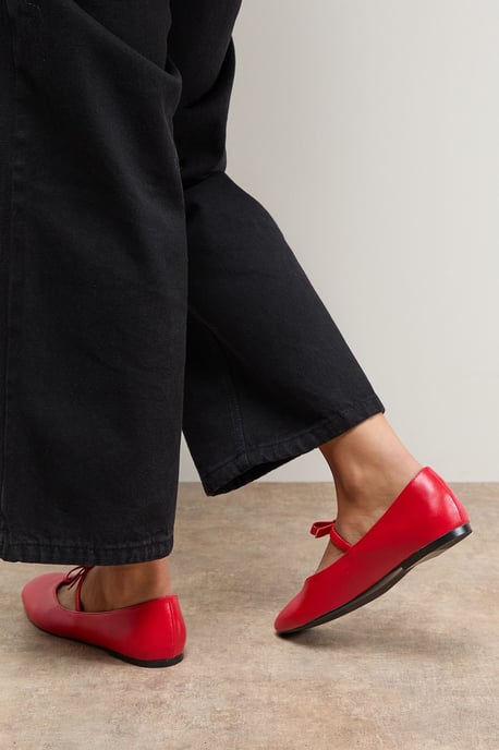 Pippin Bow Detail Mary Jane Ballet Pumps - Image 4