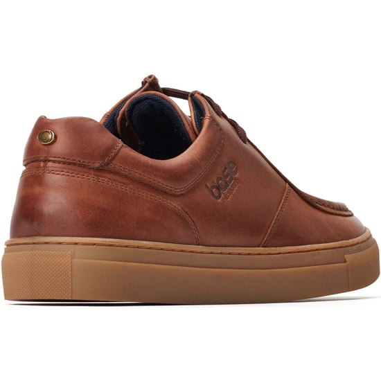 Base London Dalston Leer Heren Bruine Mocassin Schoenen - Image 2