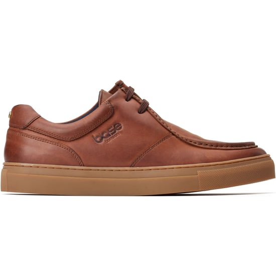 Base London Dalston Leer Heren Bruine Mocassin Schoenen - Image 5