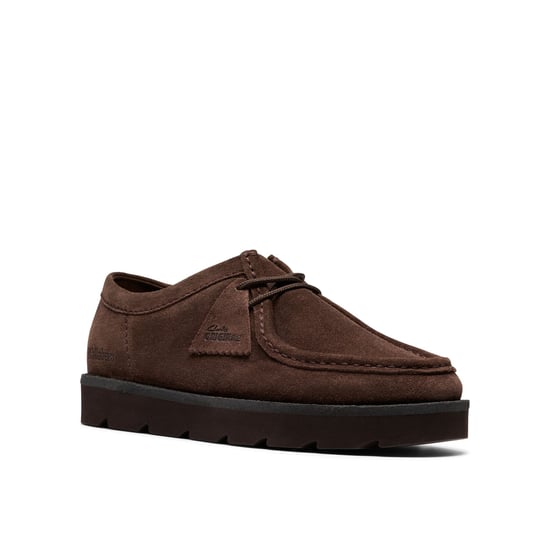 Clarks Originals Meare Wallabee Suède Heren Donkerbruine Veterschoenen - Image 1
