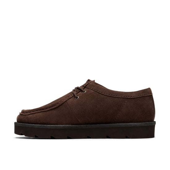 Clarks Originals Meare Wallabee Suède Heren Donkerbruine Veterschoenen - Image 3