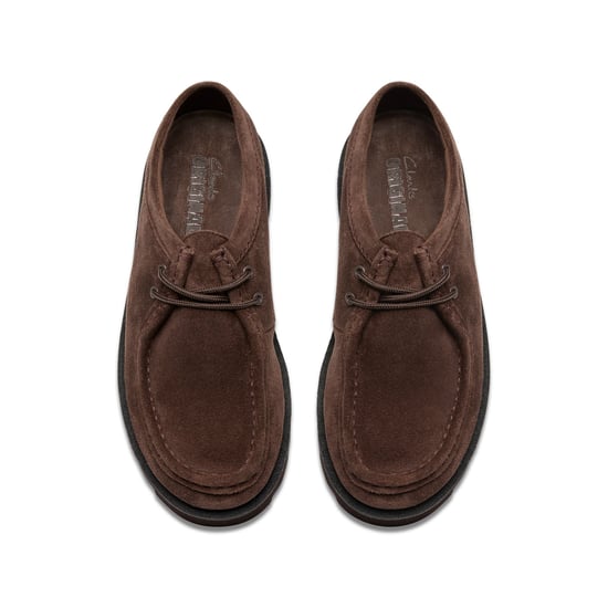 Clarks Originals Meare Wallabee Suède Heren Donkerbruine Veterschoenen - Image 6