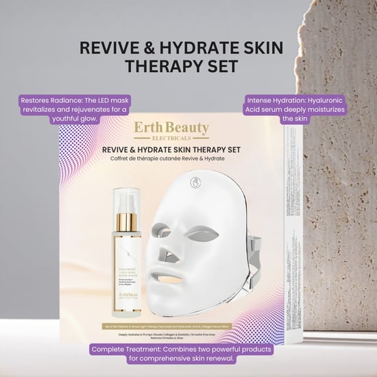 "REVIVE & HYDRATE SKIN THERAPY SET (SKIN RETREAT & RENEW LIGHT THERAPY FACE MASK + HA SERUM 60ML)" - Image 3