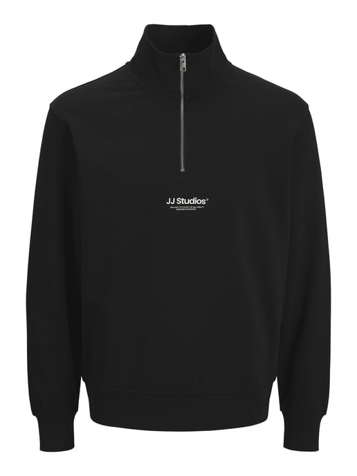 Jack & Jones Mens Sweatshirts 1/4 Zip High Neck Long Sleeve - Image 1