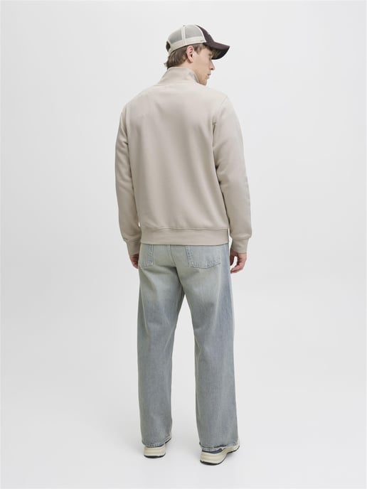 Jack & Jones Mens Sweatshirts 1/4 Zip High Neck Long Sleeve - Image 2