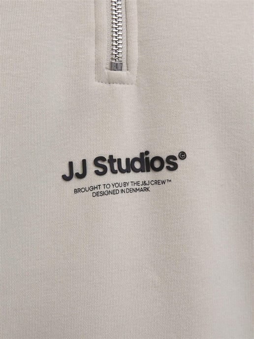 Jack & Jones Mens Sweatshirts 1/4 Zip High Neck Long Sleeve - Image 4