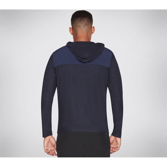Skechers Performance Skech-Knits Ultra Go Lite Vol Polyester Heren Blauwe Hoodie - Image 2
