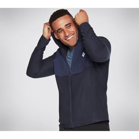 Skechers Performance Skech-Knits Ultra Go Lite Vol Polyester Heren Blauwe Hoodie - Image 3