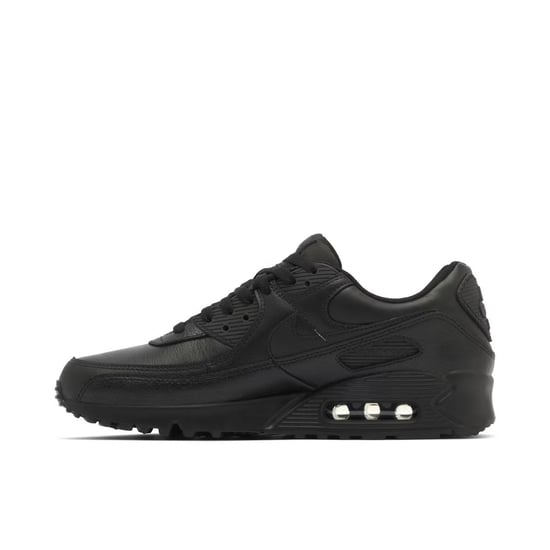 Nike Air Max 90 Men’s Leather Trainers Black - Image 2