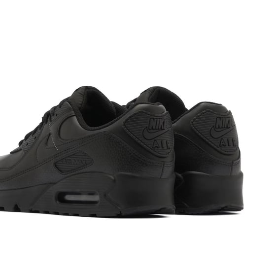 Nike Air Max 90 Men’s Leather Trainers Black - Image 4