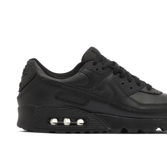 Nike Air Max 90 Men’s Leather Trainers Black - Image 5
