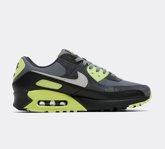 Nike Air Max 90 Men’s Trainers Grey/Yellow/Black - Image 3