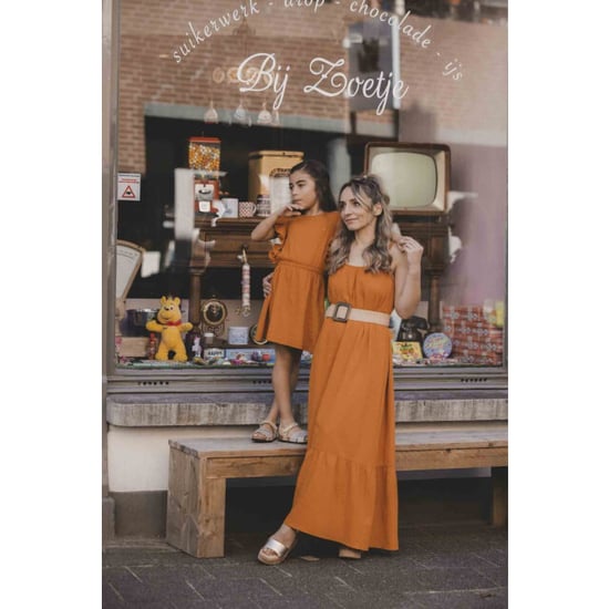 Looxs Revolution Lxs maxi katoenen zomerjurk oker voor dames in de kleur - Image 6