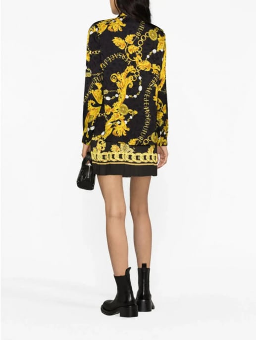 Versace Jeans Versace jeans couture blouse flower chain gold - Image 4